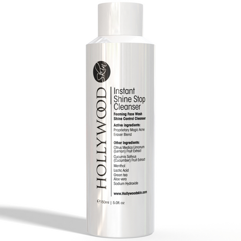 Instant shine stop cleanser